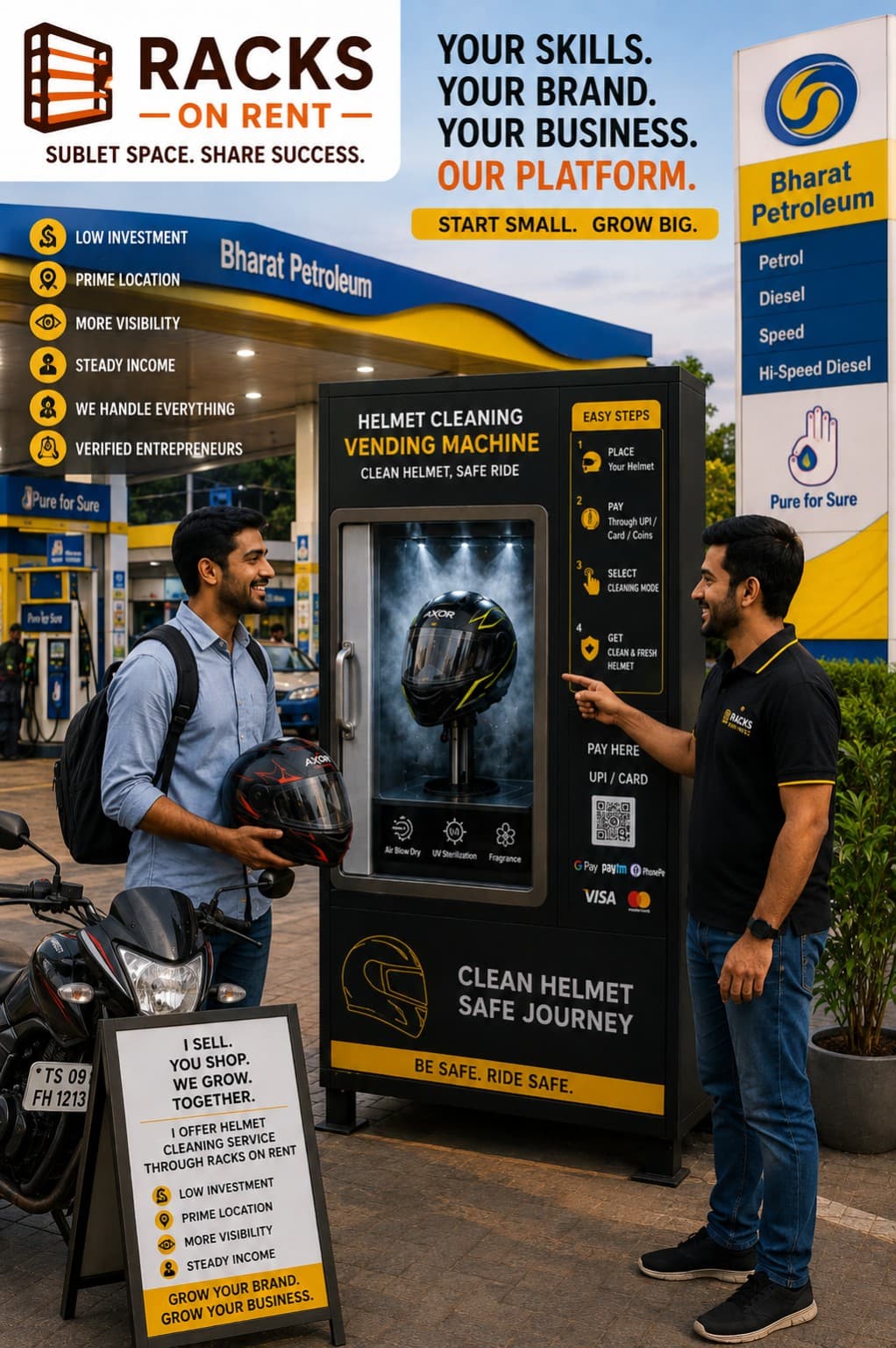 Automated Helmet Cleaning Station